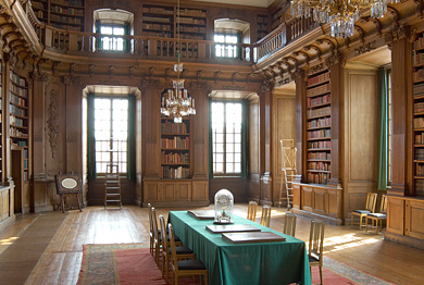 Visning av Bernadottebiblioteket på Kungliga slottet